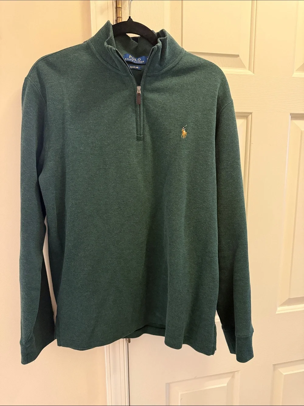 Polo by Ralph Lauren Forest Green Quarter-Zip Sweater